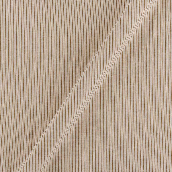 Cotton Flex Off White Colour Stripes Fabric