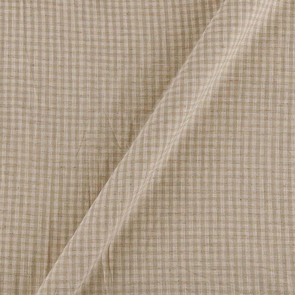 Cotton Flex Off White Colour Stripes 42 Inches Width Fabric Cut Of 0.80 Meter