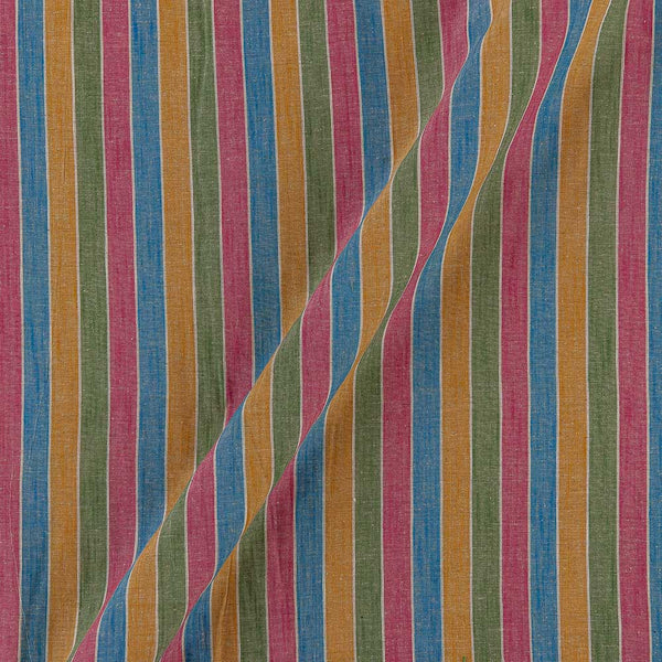Cotton Flex Multi Colour Stripes Fabric