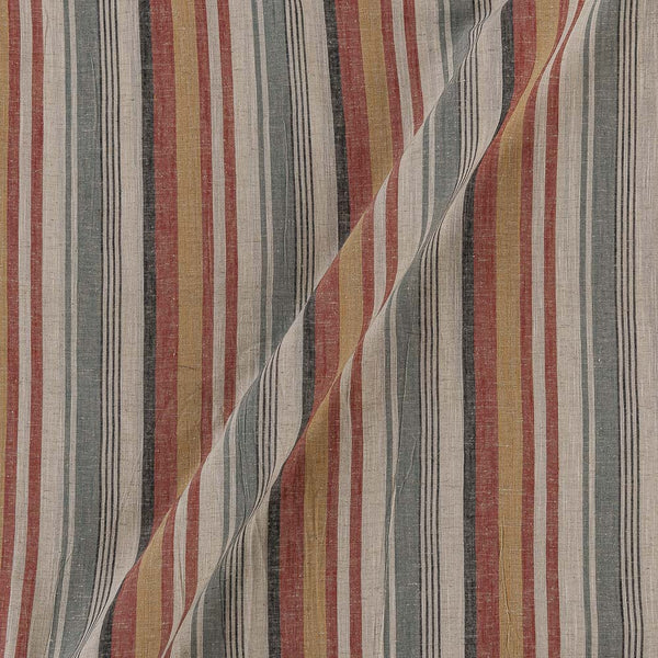 Cotton Flex Multi Colour Stripes 42 Inches Width Fabric cut of 0.60 Meter