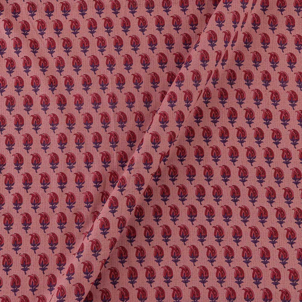 Flex Cotton Carrot Colour Small Paisley Print Fabric Online 9600R4