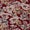 Flex Cotton (Cotton Linen) Maroon Colour Floral Print 41 Inches Width Fabric