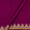 Spun Dupion (Artificial Raw Silk) Magenta Colour Two Side Golden Paisley Jacquard Border Fabric Online 9610J1