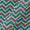 Buy Slub Cotton Aqua & Grey Colour Chevron Print Fabric Online 9614P