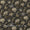 Dark Olive Green Colour Gold Foil Jaal Print 43 Inches Width Rayon Fabric