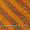 Orange Colour Leheriya with Gold Foil Print Rayon Fabric Online 9617K2