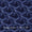Indigo Colour Tie Dye with Gold Foil Print 43 Inches Width Rayon Fabric