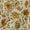 Cotton Flex Cream White Colour Gold Foil Floral Jaal Print Fabric Online 9620S3
