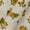 Cotton Flex Cream White Colour Gold Foil Floral Print Fabric Online 9620U1