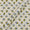 Cotton Flex Cream White Colour Gold Foil Floral Print Fabric Online 9620U2