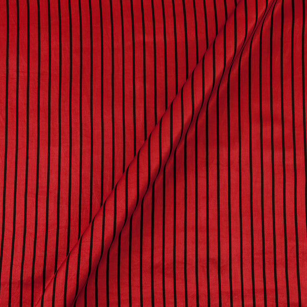 Mashru Gaji Brick Red Colour Self Jacquard Stipes Fabric Online 9643D6