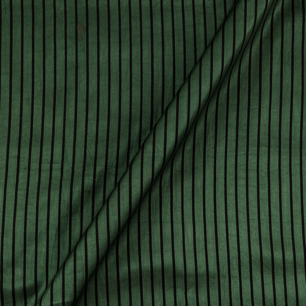 Mashru Gaji Bottle Green Colour Self Jacquard Stipes Fabric Online 9643D8