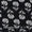 Soft Cotton Black Colour Floral Print Fabric Online 9649AM
