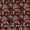Cotton Maroon Colour Jahota Inspired Leaves Print Fabric Online 9649AX1