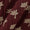 Cotton Maroon Colour Jahota Inspired Floral Print Fabric Online 9649AY1