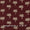 Cotton Maroon Colour Jahota Inspired Floral Print Fabric Online 9649AY1