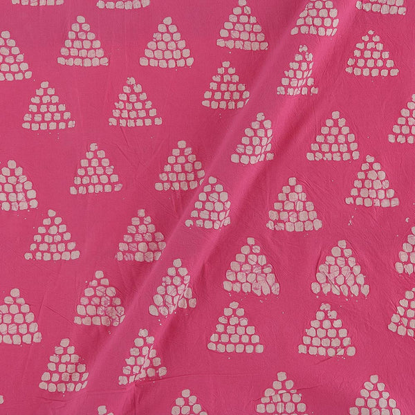 Cotton Pink Colour Brasso Effect With Batik 43 Inches Width  Fabric freeshipping - SourceItRight