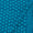 Cotton Ocean Blue Colour Brasso Effect Wax Batik Two Side Border Fabric freeshipping - SourceItRight