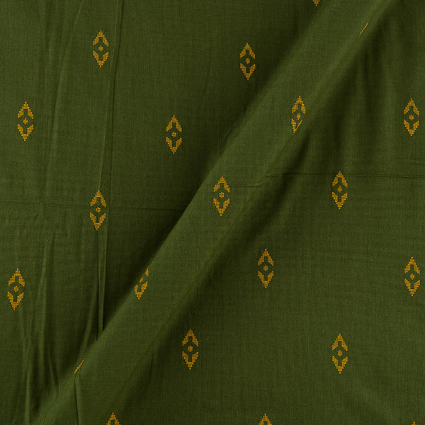 Moss Green Colour Jacquard Butta Rayon Fabric Online 9673F4