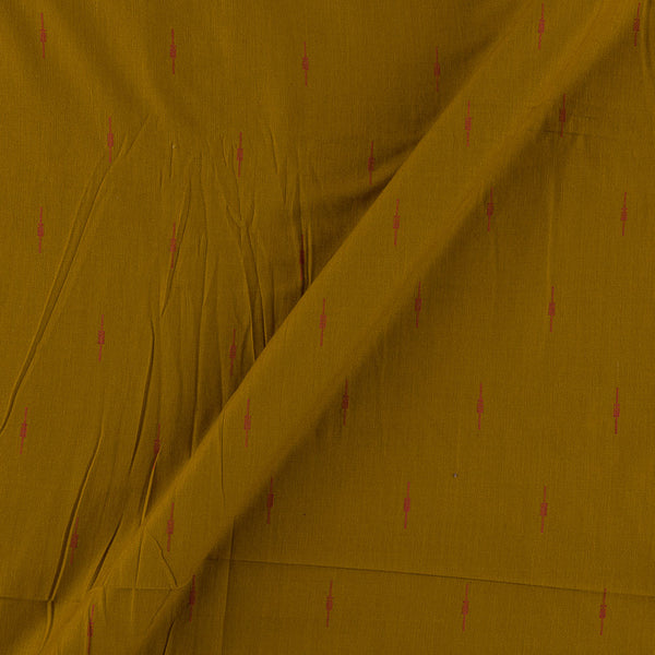 Mustard Brown Colour Jacquard Butta Rayon Fabric Online 9673G1