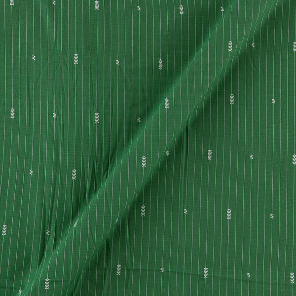 Green Colour Jacquard Butta with Stripes Rayon Fabric Online 9673H4