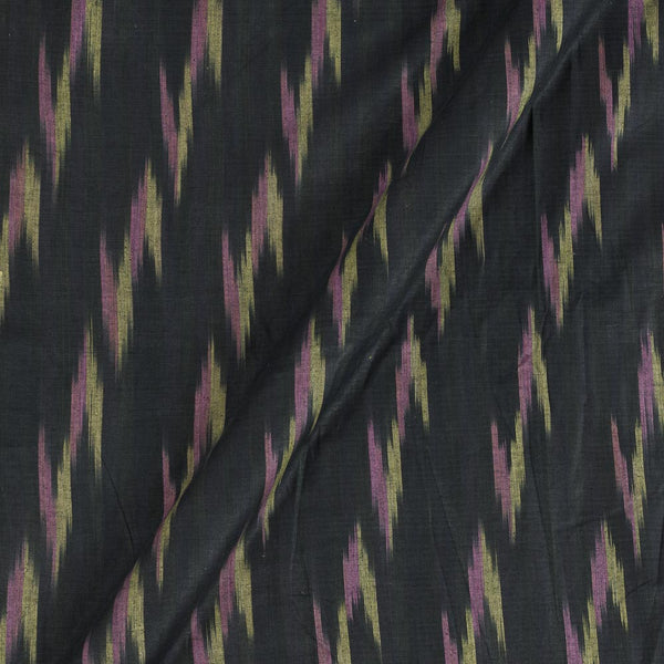Cotton Black Colour Woven Ikat Type Fabric freeshipping - SourceItRight