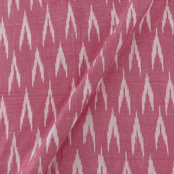 Cotton Pink X White Cross Tone Bhagalpuri Ikat Fabric