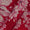 Cotton Cherry Red Colour Jaal Gold Foil Print 43 Inches Width Fabric