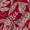 Cotton Raspberry Pink Colour Leaves Gold Foil Print 43 Inches Width Fabric