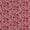 Cotton Raspberry Pink Colour Leaves Gold Foil Print 43 Inches Width Fabric