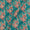 Buy Cotton Mint Green Colour Leaves Gold Foil Print Fabric Online 9686O2