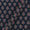 Cotton Dark Blue Colour Sanganeri Print Kantha Doriya 43 Inches Width Fabric
