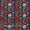 Soft Cotton Dark Blue Colour Jaal Pattern Jaipuri Hand Block Print Fabric Online 9693AE