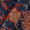 Cotton Indigo Blue Colour Jaal Print 42 Inches Width Fabric