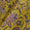 Soft Cotton Mustard Yellow Colour Jaal Pattern Jaipuri Hand Block Print Fabric Online 9693I
