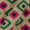 Ikat Print on Beige Colour Slub Katri Fancy Cotton Silk Fabric Online 9694AK