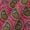 Paisley Print on Rani Pink Colour Slub Katri Fancy Cotton Silk Fabric Online 9694AT