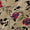 Floral Print on Beige Colour Slub Katri Fancy Cotton Silk Fabric Online 9694G3