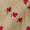 Floral Print on Beige Colour Slub Katri Fancy Cotton Silk Fabric Online 9694K