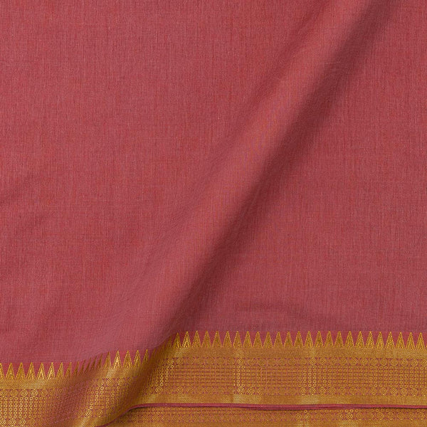 Mangalgiri Cotton Candy Pink Colour Two Side Nizam Zari Border Fabric Online 9707EX2