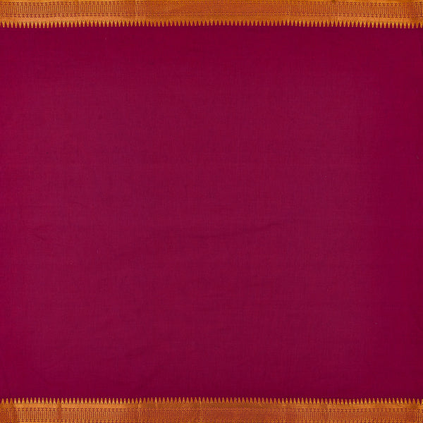 Cotton Matty Rani Pink X Orange Cross Tone 43 Inches Width Dyed Fabric  (Viscose & Cotton Blend)