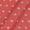 Buy Chanderi Cotton Coral Colour Geometric Butti Jacquard Fabric Online 9715G