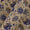 Cotton Print On Beige Colour Floral Jaal Print Textured Katri Fabric Online 9717X