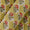 Cotton Mustard Green Colour Floral Block Print Fabric Online 9725BC