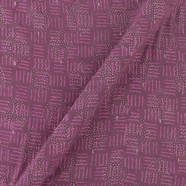 Dabu Cotton Onion Pink Colour Leaves Hand Block Print Fabric Online 9727AJ4