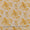 Flex Cotton Off White Colour Gold Foil Floral Jaal Print Fabric Online 9732AF3