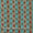Flex Cotton Aqua Marine Colour Stripes with Floral Butta Print Fabric Online 9732AQ1