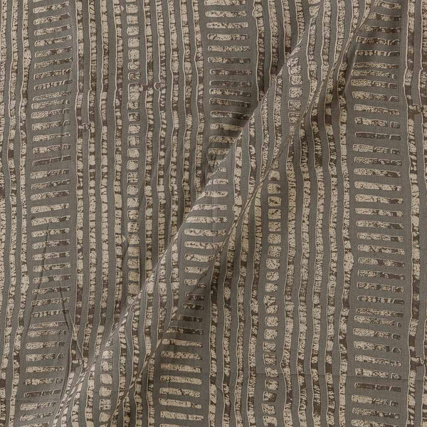 Flex Cotton Slate Grey Colour Geometric Print Fabric Online 9732BL1