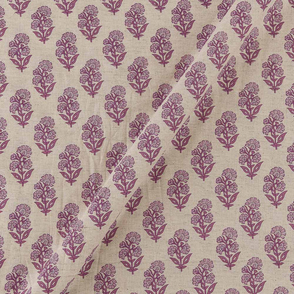 Flex Cotton Off White Colour Floral Print Fabric Online 9732BX3