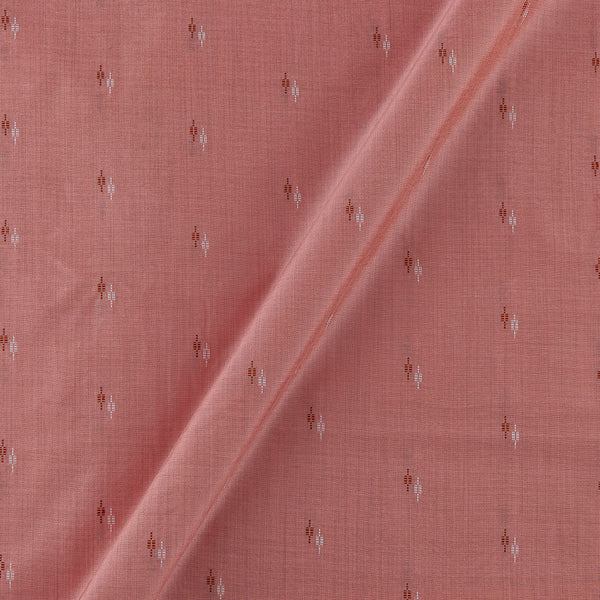 Buy Artificial Satin Dupion Silk Rose Pink Colour Jacquard Butti Fabric Online 9738K6